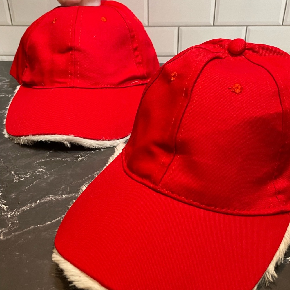 His & Hers Santa Baseball Caps